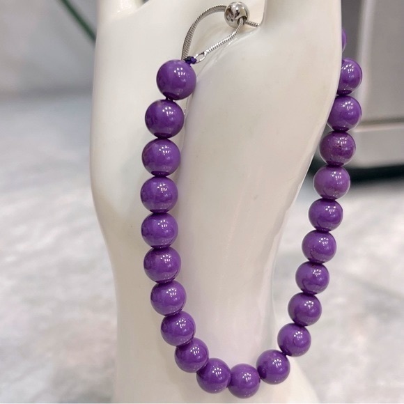 RARE Phosphosiderite Sterling Silver BOLO Bracelet - Picture 2 of 9